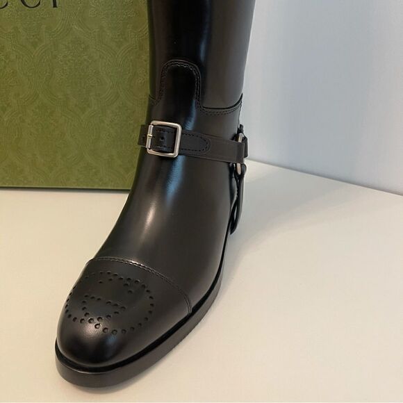 GUCCI
Harness Knee Boot Black/Amber Honey - Picture 9 of 15